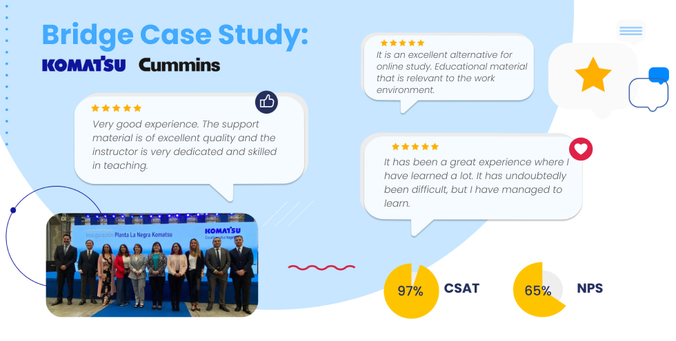 Komatsu Cummings Case Study with Bridge