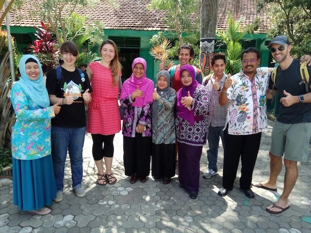 Olivia, a teacher in China, on during a professional development event in Indonesia