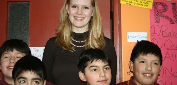 Coleen, teaching in Chile as part of English Opens Doors