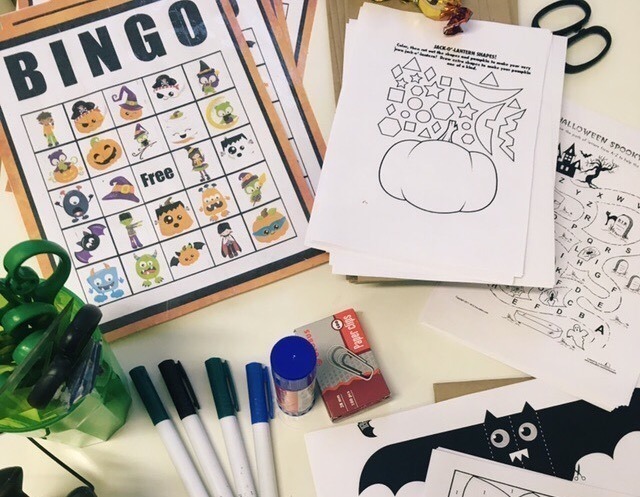 BINGO for teaching ESL vocabulary with a Halloween theme