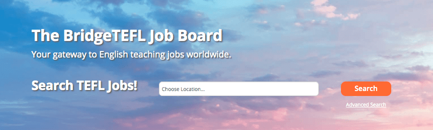 The BridgeTEFL Job Board Search 