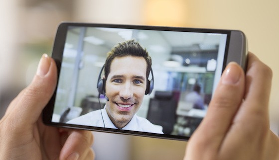 teaching online on a tablet