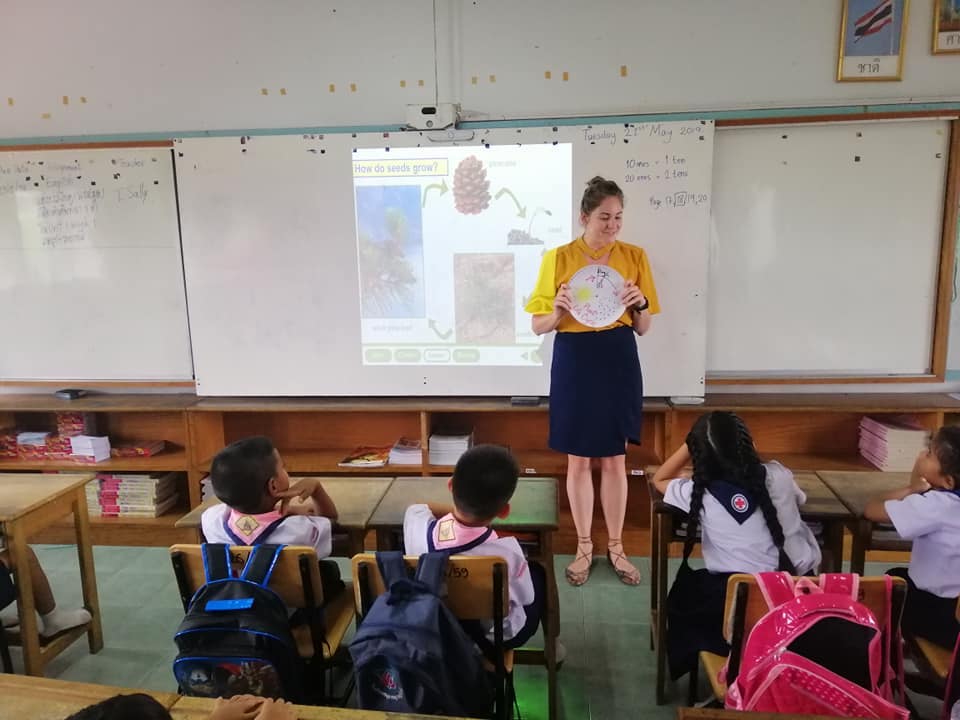 BFITS Thailand teacher with class