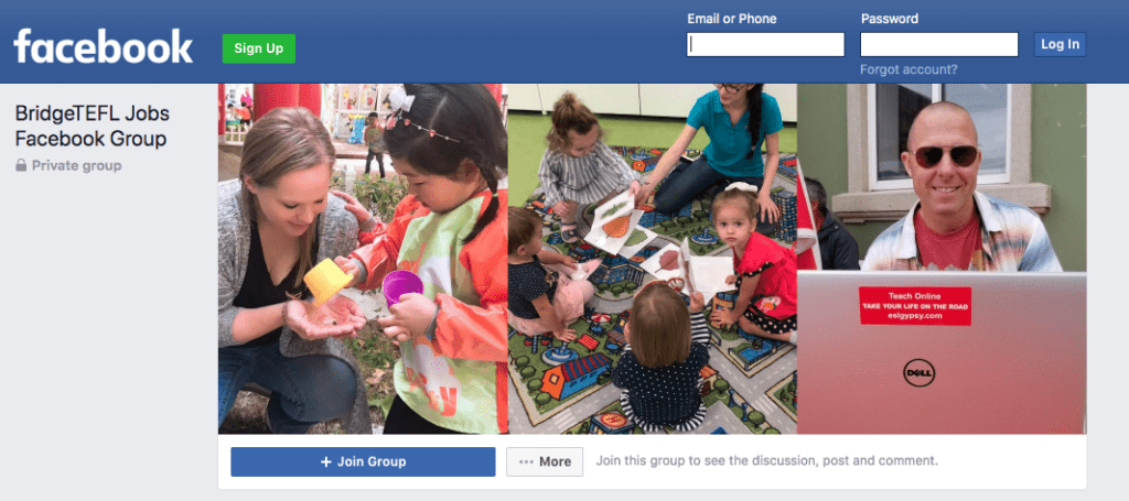 BridgeTEFLJobs Facebook Group