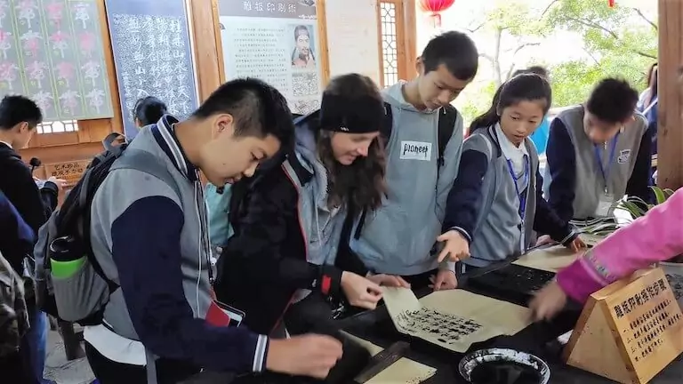 Learning ancient Chinese writing techniques