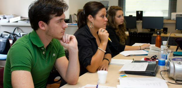 teachers studying in class