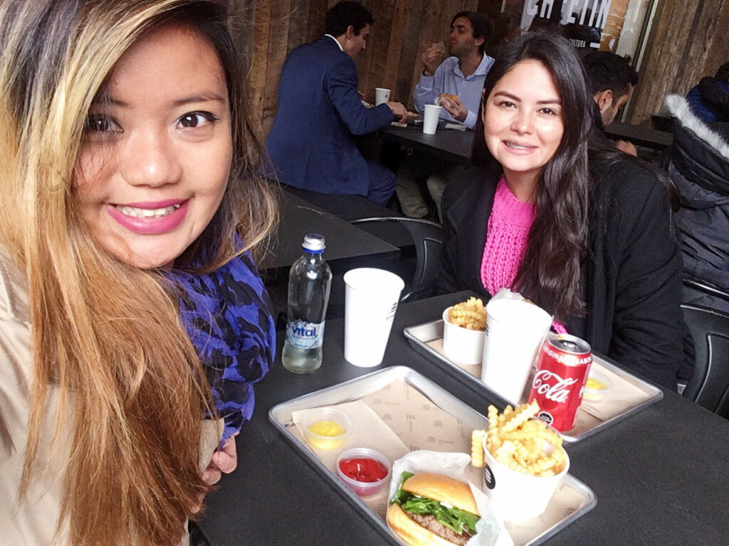 Krzl and her student in their special lunch class