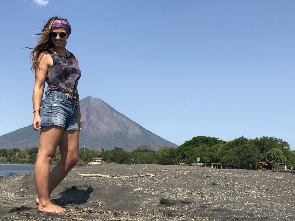 Allie during one of her adventures on Ometepe Island