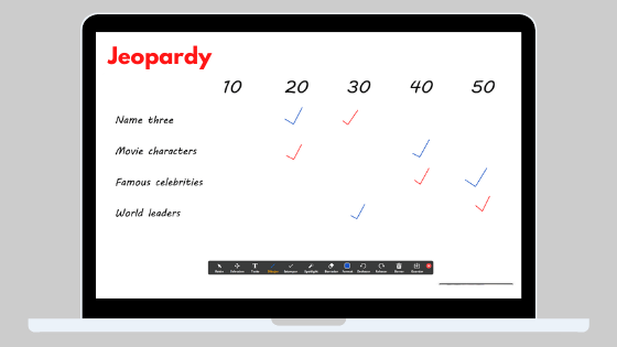 Jeopardy Game for Teaching English Online 
