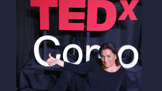 Laura Lewin, Giving her TedxTalk on Student Motivation