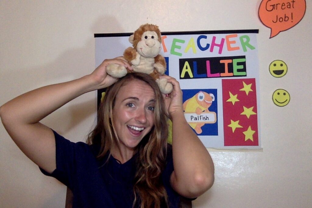 Online ESL teacher Allie, from the U.S., works for PalFish