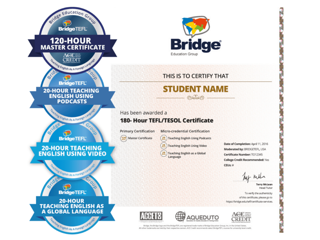Bridge Micro-credentials certificate and digital badges