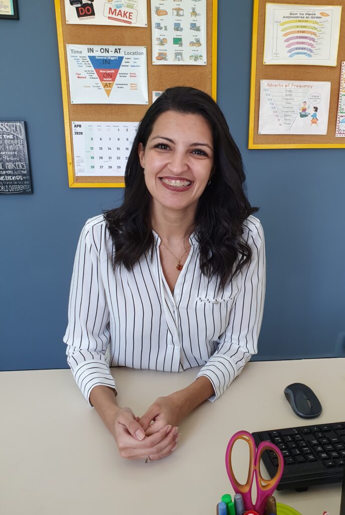 Carla, a freelance online ESL teacher from Brazil