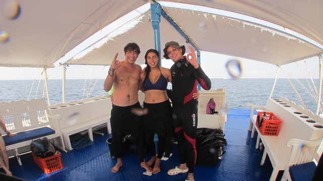 Paul with his scuba diving students in the Philippines.