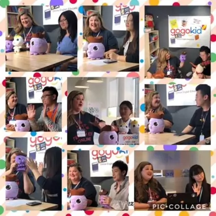 Kristie coaching a workshop for GOGOKID teachers