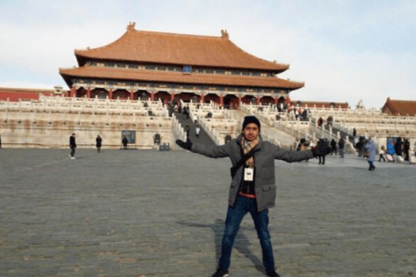 An image of Andres, a teacherpreneur from Mexico in the Forbidden City