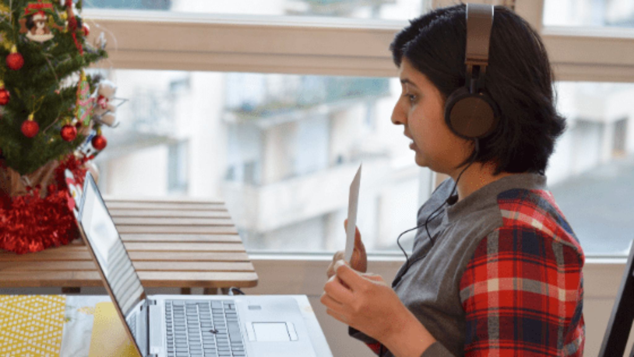 An image of a BridgeTEFL grad teaching English online independently
