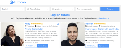 Tutoroo ELT marketplace