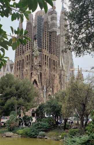 a photo of Sagrada Familia, a UNESCO World Heritage Site in Barcelona, Catalonia, Spain. 