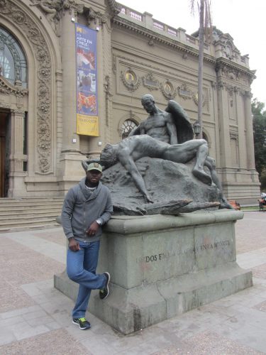 Shane in Santiago Chile after teaching a Business English class.