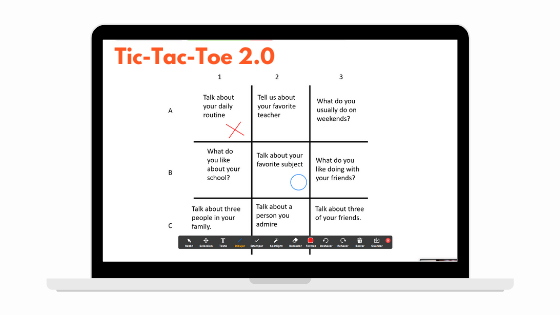 Online Zoom Game Tic-Tac-Toe for Google Slides