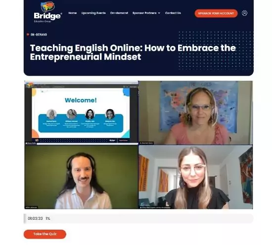 panelists speaking in a Bridge Expert Series webinar.