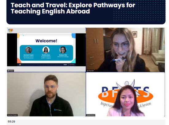 an Expert Series webinar on pathways to teach English abroad