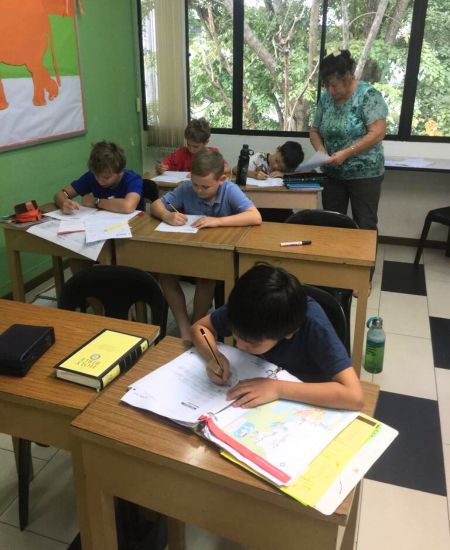 Bridge alum Julianne teaching English to students in Cambodia