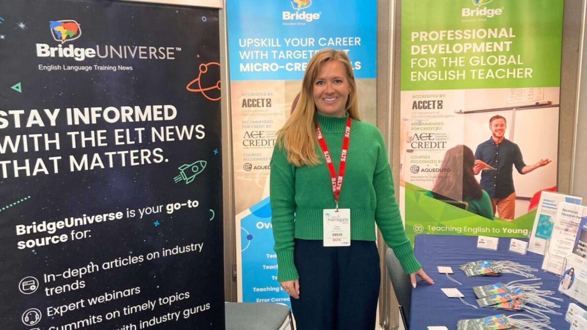 Bridge Director of Teacher Training Products Anna Hearrell, at IATEFL 2023