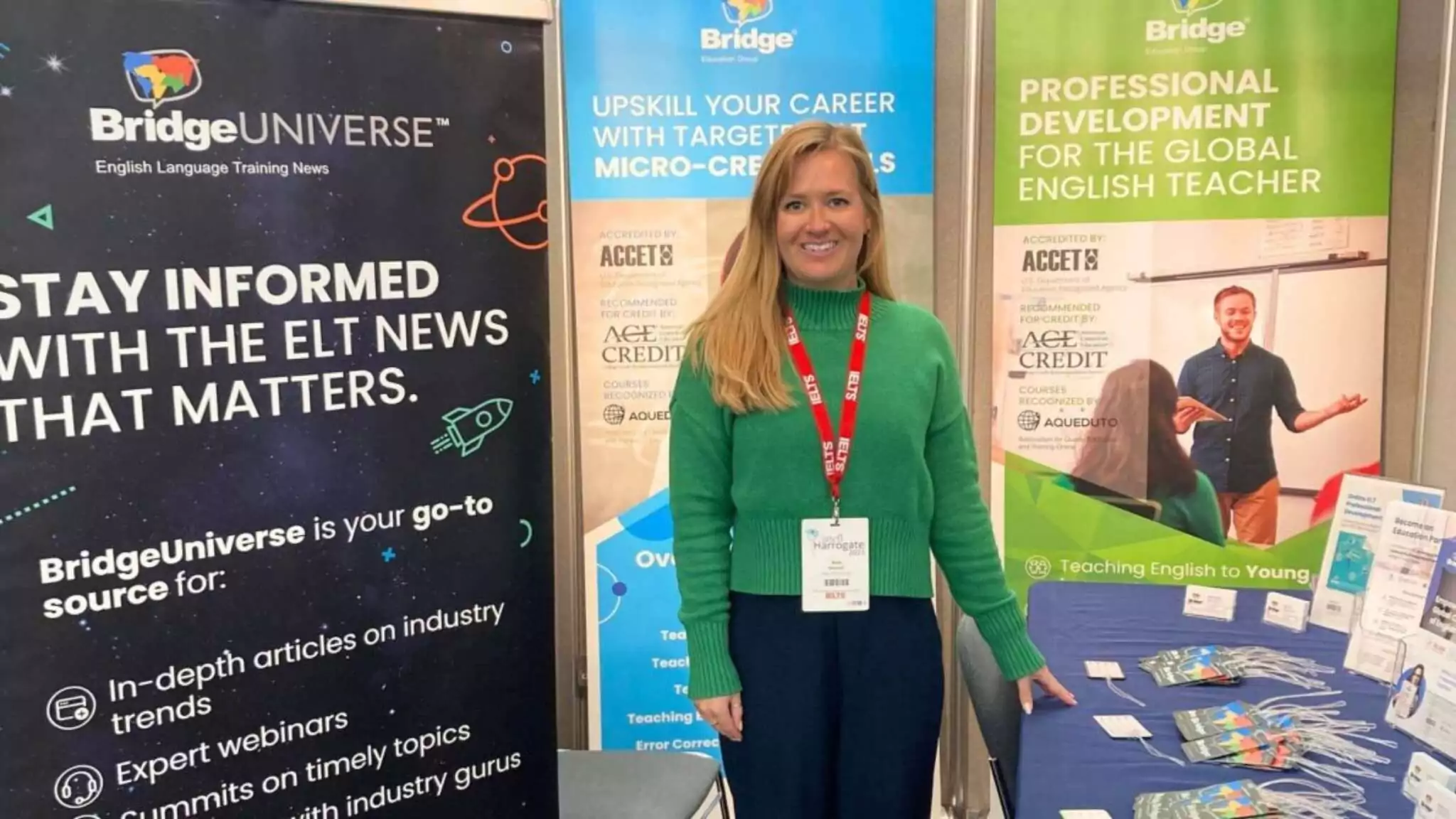Bridge Director of Teacher Training Products Anna Hearrell, at IATEFL 2023