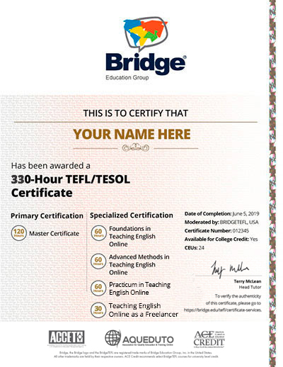 330 Certificate