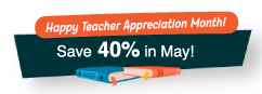 Thank You Teachers: Up to 40% off!