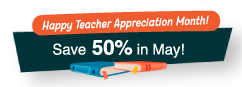 Thank You Teachers: Up to 50% off!