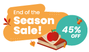 End of the Season Sale: 45% off! 