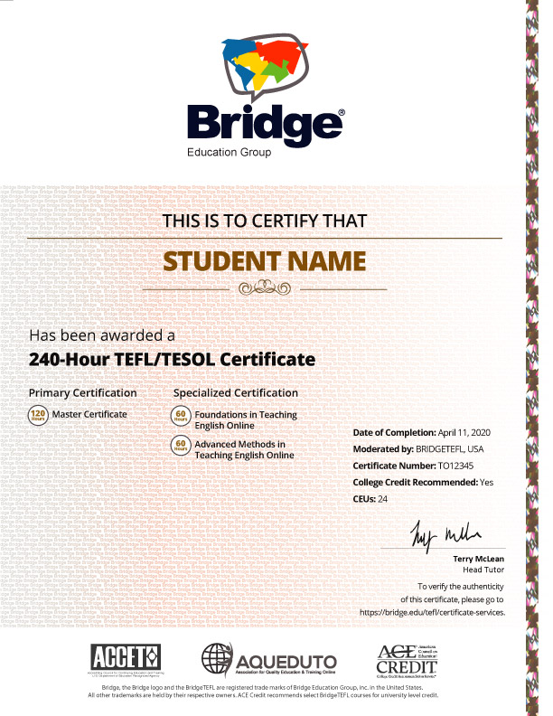 240 Certificate