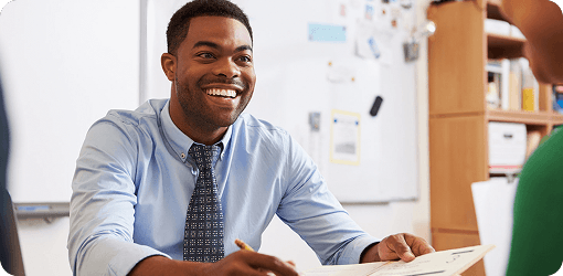 Experienced teacher adding new online teaching skills