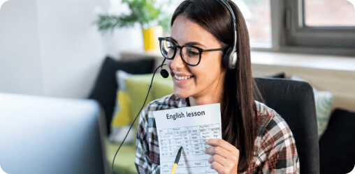 New teacher preparing to start an online English class